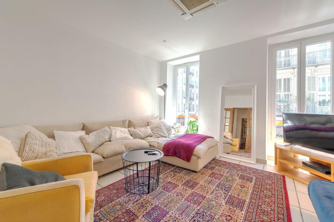Lovely Large Familial Apartment In Central Nice, Ten Minutes Walk To The Beach! Eksteriør bilde